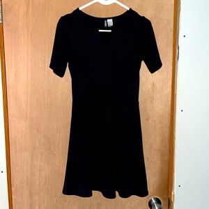 Black knee length dress